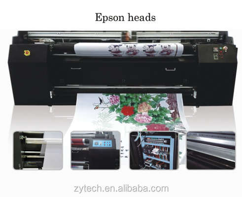 Liaoning ZhongYe 1.8m banner fabric sublimation printer, textile inkjet printer machine